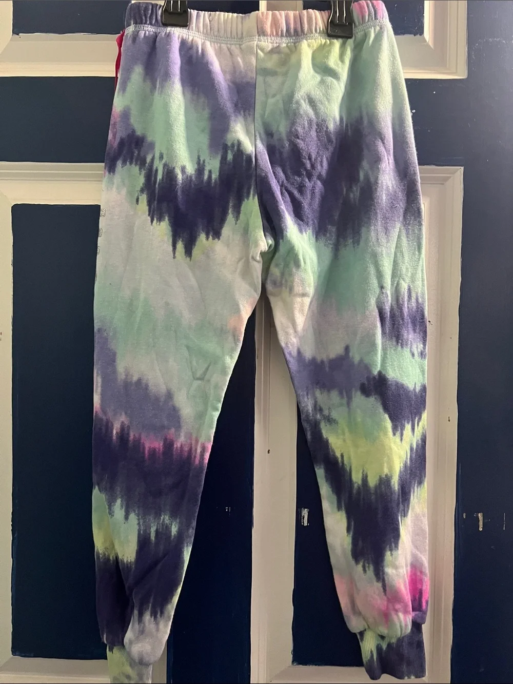 Justice Girls Tie-Dye Joggers - Pink, Purple, Mint, Yellow